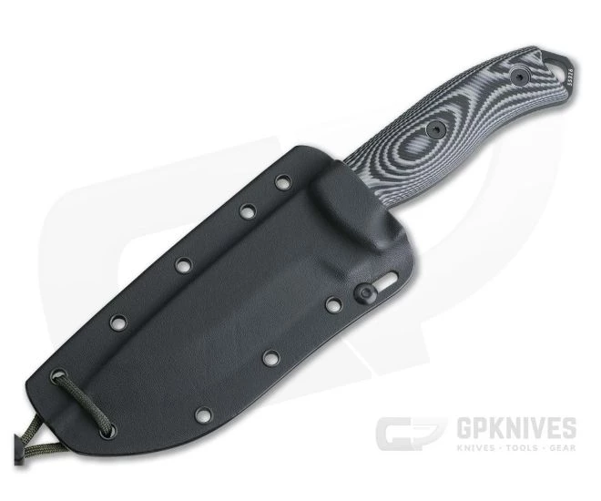 ESEE 5 Black Blade 3D Gray/Black G10 Handles Fixed Blade 5PB-002 4 ESEE 5 Black Blade 3D Gray/Black G10 Handles Fixed Blade 5PB-002 - Image 2