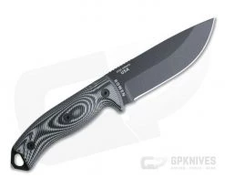 ESEE 5 Black Blade 3D Gray/Black G10 Handles Fixed Blade 5PB-002 7 ESEE 5 Black Blade 3D Gray/Black G10 Handles Fixed Blade 5PB-002 -Rescue Knives Sales Store 5pb 002 3