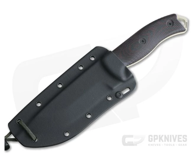 ESEE 5 Desert Tan Blade 3D Blood Red/Black G10 Handles Fixed Blade 5PDT-004 4 ESEE 5 Desert Tan Blade 3D Blood Red/Black G10 Handles Fixed Blade 5PDT-004 - Image 2