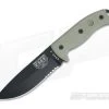 ESEE 5S Serrated Black with Black Kydex Sheath -Rescue Knives Sales Store 5s e