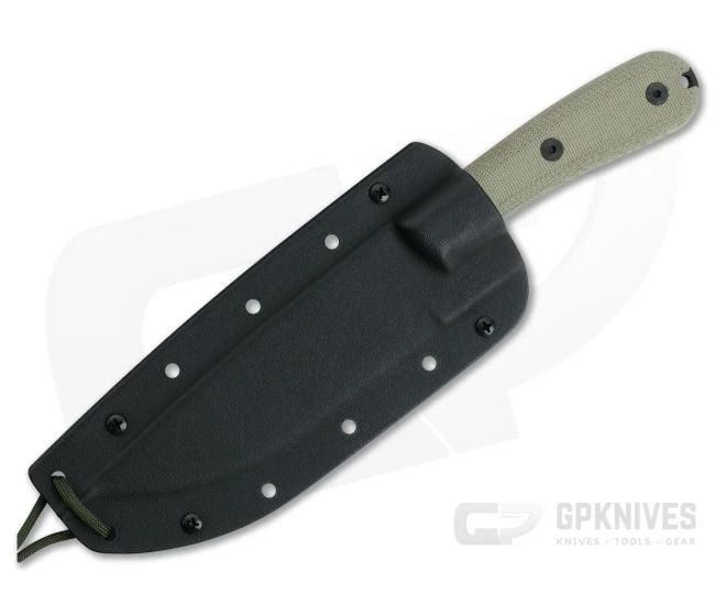 ESEE 6HM-K Black Plain Edge Rounded Handle Kydex Sheath 4 ESEE 6HM-K Black Plain Edge Rounded Handle Kydex Sheath - Image 2