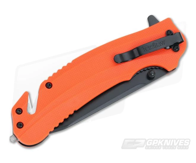 Kershaw Barricade SpeedSafe Orange Black Flipper 8650 4 Kershaw Barricade SpeedSafe Orange Black Flipper 8650 - Image 2