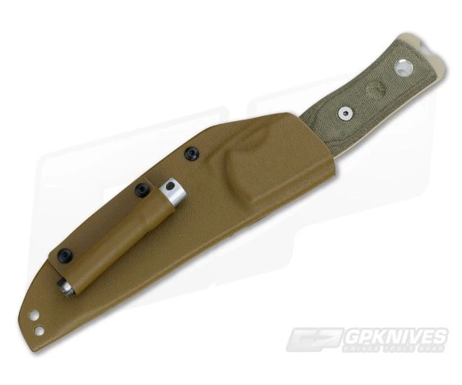 TOPS B.O.B. Fieldcraft Coyote Tan Knife Green Micarta 4 TOPS B.O.B. Fieldcraft Coyote Tan Knife Green Micarta - Image 2