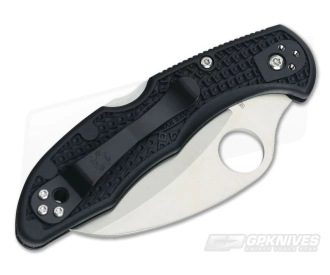 Spyderco Tasman Salt 2 Plain H1 Black FRN Back Lock Folder C106PBK2 4 Spyderco Tasman Salt 2 Plain H1 Black FRN Back Lock Folder C106PBK2 - Image 2
