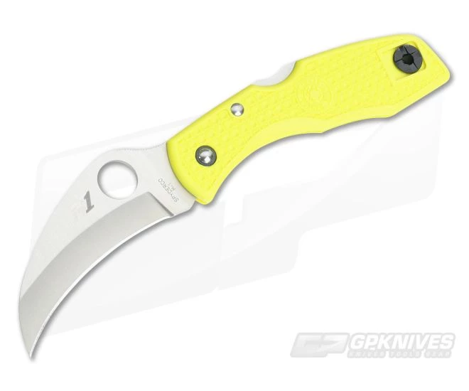 Spyderco Tasman Salt 2 Plain H1 Yellow FRN Back Lock Folder C106PYL2 3 Spyderco Tasman Salt 2 Plain H1 Yellow FRN Back Lock Folder C106PYL2