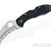 Spyderco Tasman Salt 2 Serrated H1 Black FRN Back Lock Folder C106SBK2