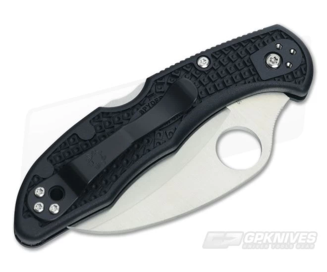 Spyderco Tasman Salt 2 Serrated H1 Black FRN Back Lock Folder C106SBK2 4 Spyderco Tasman Salt 2 Serrated H1 Black FRN Back Lock Folder C106SBK2 - Image 2