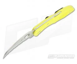 Spyderco Tasman Salt 2 Serrated H1 Yellow FRN Back Lock Folder C106SYL2 7 Spyderco Tasman Salt 2 Serrated H1 Yellow FRN Back Lock Folder C106SYL2 -Rescue Knives Sales Store c106syl2 3