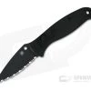 Spyderco Autonomy 2 Black DLC Fully Serrated LC200N Black G10 Automatic Knife C165GSBBK2 -Rescue Knives Sales Store c165gsbbk2