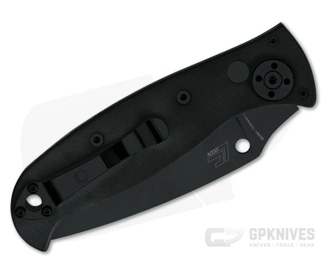 Spyderco Autonomy 2 Black DLC Fully Serrated LC200N Black G10 Automatic Knife C165GSBBK2 4 Spyderco Autonomy 2 Black DLC Fully Serrated LC200N Black G10 Automatic Knife C165GSBBK2 - Image 2