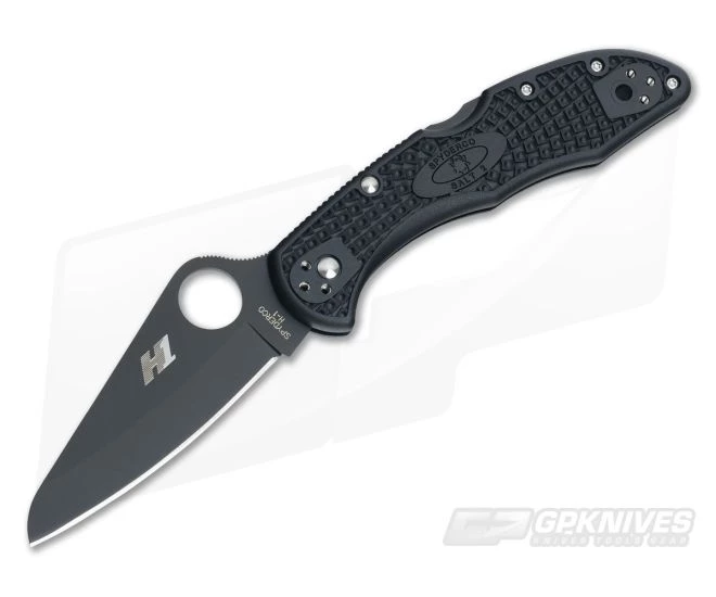 Spyderco Salt 2 Black Plain H1 Black FRN Back Lock Folder C88PBBK2 3 Spyderco Salt 2 Black Plain H1 Black FRN Back Lock Folder C88PBBK2