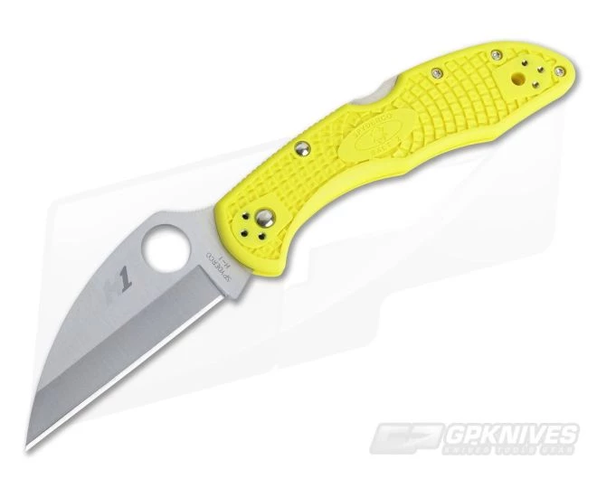 Spyderco Salt 2 Wharncliffe Plain H1 Yellow FRN Back Lock Folder C88PWCYL2 3 Spyderco Salt 2 Wharncliffe Plain H1 Yellow FRN Back Lock Folder C88PWCYL2