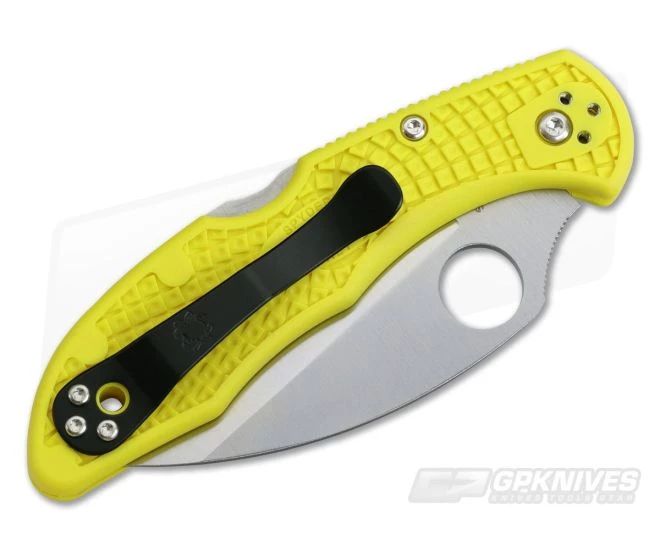 Spyderco Salt 2 Wharncliffe Plain H1 Yellow FRN Back Lock Folder C88PWCYL2 4 Spyderco Salt 2 Wharncliffe Plain H1 Yellow FRN Back Lock Folder C88PWCYL2 - Image 2