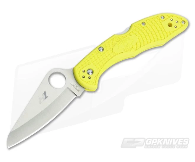 Spyderco Salt 2 Plain H1 Yellow FRN Back Lock Folder C88PYL2 3 Spyderco Salt 2 Plain H1 Yellow FRN Back Lock Folder C88PYL2