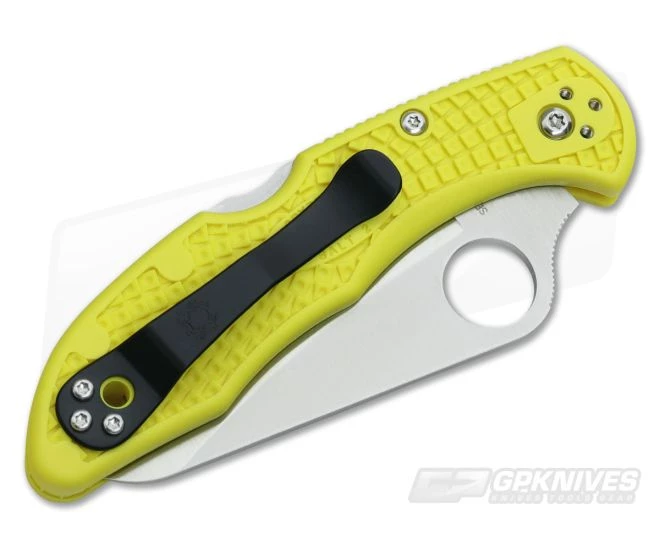 Spyderco Salt 2 Plain H1 Yellow FRN Back Lock Folder C88PYL2 4 Spyderco Salt 2 Plain H1 Yellow FRN Back Lock Folder C88PYL2 - Image 2