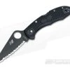 Spyderco Salt 2 Black Serrated H1 Black FRN Back Lock Folder C88SBBK2 -Rescue Knives Sales Store c88sbbk2 1