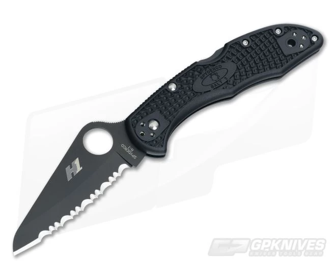 Spyderco Salt 2 Black Serrated H1 Black FRN Back Lock Folder C88SBBK2 3 Spyderco Salt 2 Black Serrated H1 Black FRN Back Lock Folder C88SBBK2