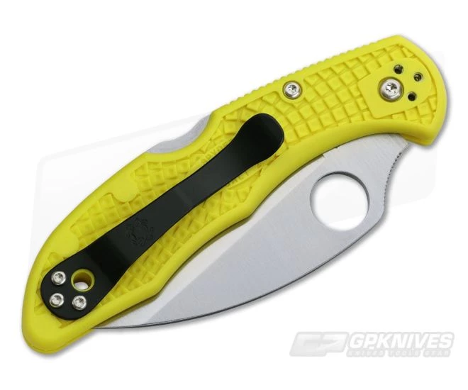 Spyderco Salt 2 Wharncliffe Serrated H1 Yellow FRN Back Lock Folder C88SWCYL2 4 Spyderco Salt 2 Wharncliffe Serrated H1 Yellow FRN Back Lock Folder C88SWCYL2 - Image 2