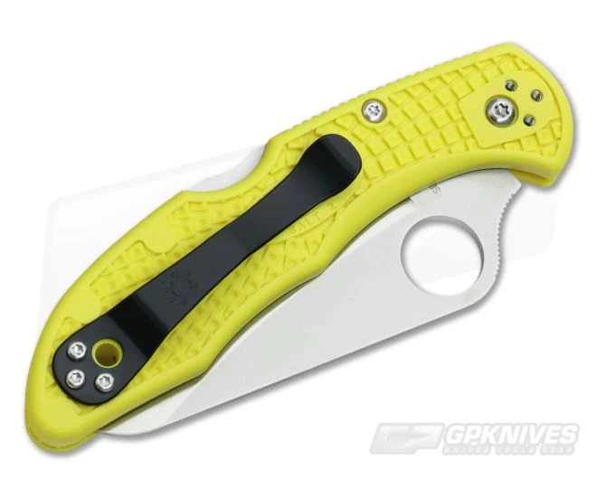 Spyderco Salt 2 Serrated H1 Yellow FRN Back Lock Folder C88SYL2 4 Spyderco Salt 2 Serrated H1 Yellow FRN Back Lock Folder C88SYL2 - Image 2