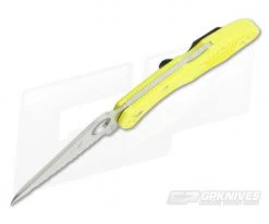 Spyderco Salt 2 Serrated H1 Yellow FRN Back Lock Folder C88SYL2 7 Spyderco Salt 2 Serrated H1 Yellow FRN Back Lock Folder C88SYL2 -Rescue Knives Sales Store c88syl2 3