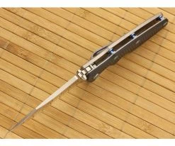 Hinderer Knives Eklipse 3.5" Tanto Flipper Black Blue Standoffs 7 Hinderer Knives Eklipse 3.5" Tanto Flipper Black Blue Standoffs -Rescue Knives Sales Store eklipse 006 3