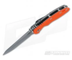 Hinderer Knives XM-18 3.5" Orange Fatty Spanto Working Finish -Rescue Knives Sales Store hk 0116 3