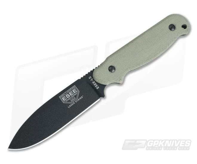 ESEE Laser Strike ESEE Logo Canvas Micarta Kydex Sheath 3 ESEE Laser Strike ESEE Logo Canvas Micarta Kydex Sheath
