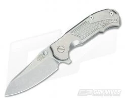 Hinderer Knives MP-1 3.25" Stonewashed Titanium Flipper