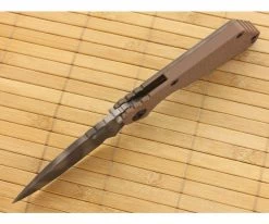 Strider SnG-S Spear Point Flat Coyote Brown G10 TigerStriped Flamed Ti 7 Strider SnG-S Spear Point Flat Coyote Brown G10 TigerStriped Flamed Ti -Rescue Knives Sales Store sng s cbg10ft154 3