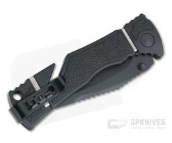 SOG Trident Elite Clip Point Black Serrated AUS-8 Black GRN Piston Lock Assisted Folder TF106-BX 7 SOG Trident Elite Clip Point Black Serrated AUS-8 Black GRN Piston Lock Assisted Folder TF106-BX -Rescue Knives Sales Store tf106 bx 2