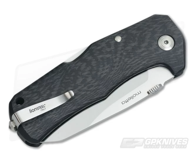LionSteel TM1 Solid Carbon Fiber Integral Lock Back Folder Sleipner Steel 4 LionSteel TM1 Solid Carbon Fiber Integral Lock Back Folder Sleipner Steel - Image 2