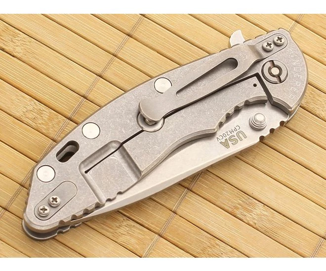 Hinderer Knives XM-18 3.5" Black & Green Spear Point Flipper CPM-20CV 4 Hinderer Knives XM-18 3.5" Black & Green Spear Point Flipper CPM-20CV - Image 2