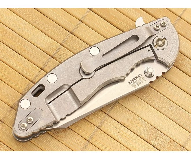 Hinderer Knives XM-18 3.5" Black & Green G10 Wharncliffe Flipper 20CV 4 Hinderer Knives XM-18 3.5" Black & Green G10 Wharncliffe Flipper 20CV - Image 2