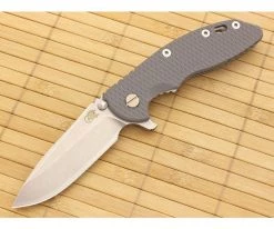 Hinderer Knives XM-18 3.5" Battleship Gray Spear Point Flipper CPM-20CV