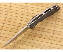 Hinderer Knives XM-18 3.5" Black Spear Point Flipper CPM-20CV -Rescue Knives Sales Store xm 18blk 35srf 3