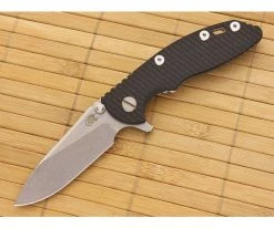 Hinderer Knives XM-18 3" Black Slicer Flipper