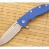 Hinderer Knives XM-18 3.5" Blue Spear Point Flipper CPM-20CV -Rescue Knives Sales Store xm 18blu 35srf