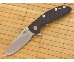 Hinderer Knives XM-18 3" Blue-Black Slicer Flipper