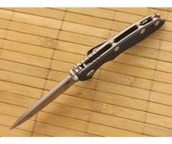 Hinderer Knives XM-18 3" Blue-Black Slicer Flipper 7 Hinderer Knives XM-18 3" Blue-Black Slicer Flipper -Rescue Knives Sales Store xm 18blublk 3slf 3