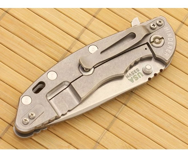 Hinderer Knives XM-18 3.5" Coyote Brown Spear Point Flipper S35VN 4 Hinderer Knives XM-18 3.5" Coyote Brown Spear Point Flipper S35VN - Image 2