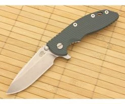Hinderer Knives XM-18 3.5" Dark Green Spear Point Flipper S35VN