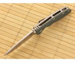 Hinderer Knives XM-18 3.5" Dark Green Spear Point Flipper S35VN -Rescue Knives Sales Store xm 18dg 35srf s35vn 3