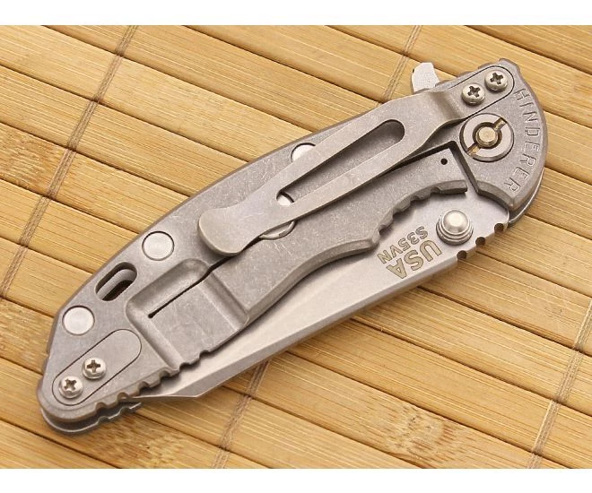 Hinderer Knives XM-18 3" Dark Green Wharncliffe Flipper 4 Hinderer Knives XM-18 3" Dark Green Wharncliffe Flipper - Image 2