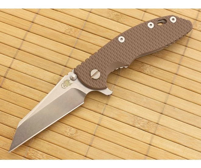 Hinderer Knives XM-18 3.5" Flat Dark Earth Wharncliffe Flipper 20CV 3 Hinderer Knives XM-18 3.5" Flat Dark Earth Wharncliffe Flipper 20CV