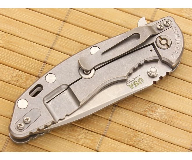 Hinderer Knives XM-18 3.5" Foliage Spear Point Flipper CPM-20CV 4 Hinderer Knives XM-18 3.5" Foliage Spear Point Flipper CPM-20CV - Image 2