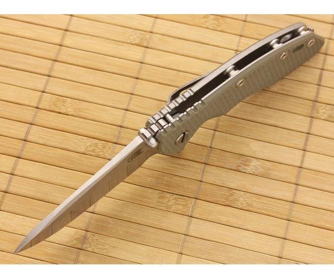 Hinderer Knives XM-18 3.5" Foliage Spear Point Flipper CPM-20CV 5 Hinderer Knives XM-18 3.5" Foliage Spear Point Flipper CPM-20CV - Image 3