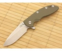 Hinderer Knives XM-18 3.5" Olive Drab Spear Point Flipper S35VN