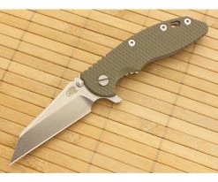 Hinderer Knives XM-18 3.5" Olive Drab Wharncliffe Flipper 20CV