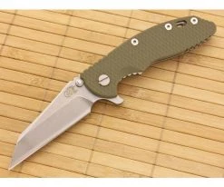 Hinderer Knives XM-18 3.5" Olive Drab Wharncliffe Flipper