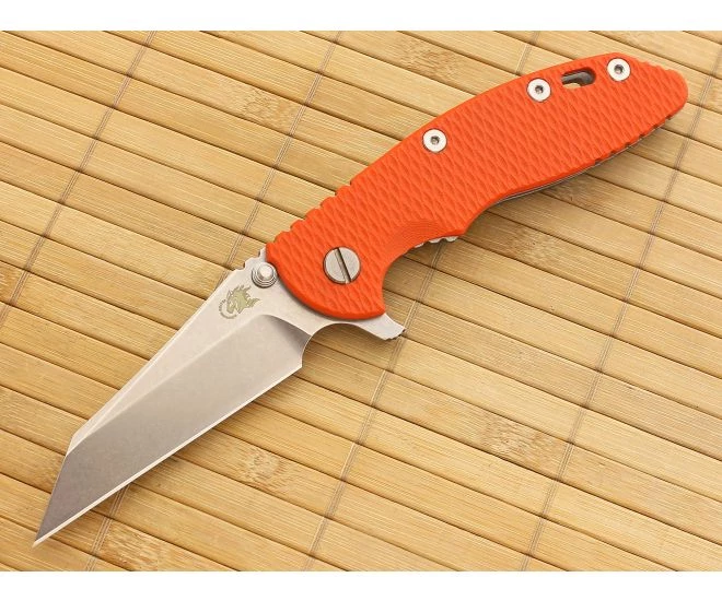 Hinderer Knives XM-18 3.5" Orange G10 Wharncliffe Flipper 20CV 3 Hinderer Knives XM-18 3.5" Orange G10 Wharncliffe Flipper 20CV